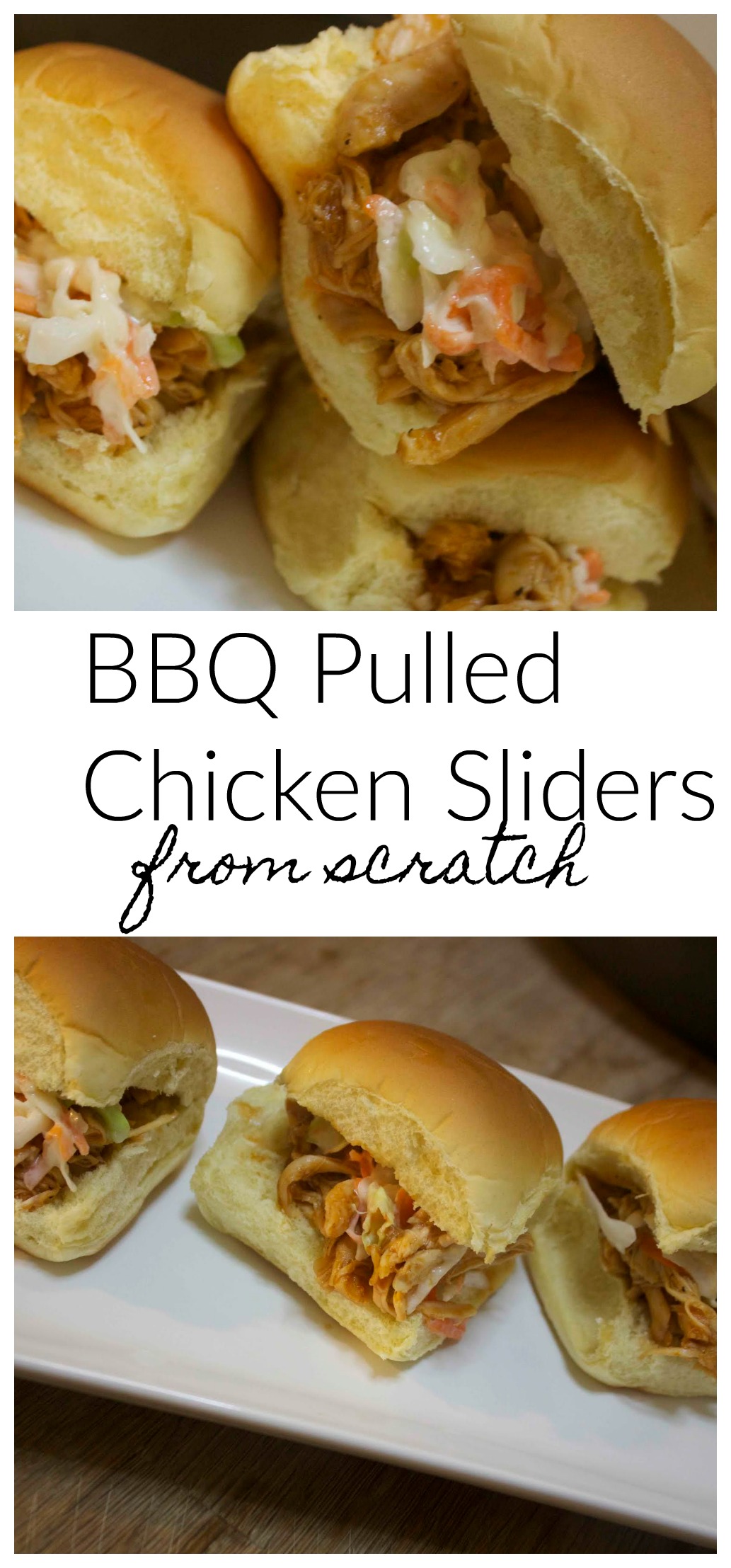 Homemade BBQ Pulled Chicken Sliders | Video & Recipe from Cooked By Julie