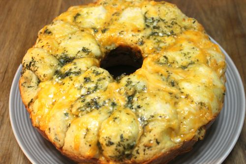 This cheesy garlic monkey bread is the perfect party appetizer with cheese, garlic, and herbs