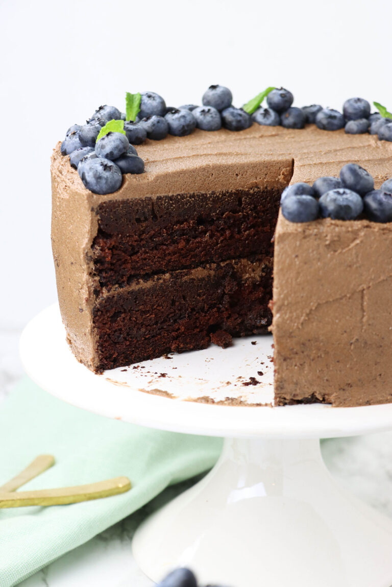 Chocolate Cake with Chocolate Buttercream - Cooked by Julie