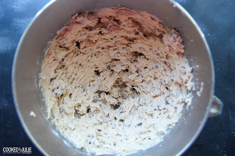 cookie dough in a bowl 