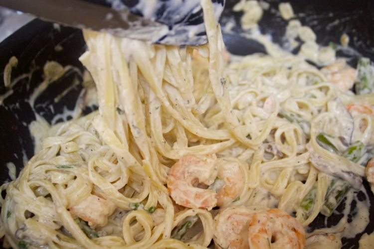 This is a hearty meal that's creamy and delicious.