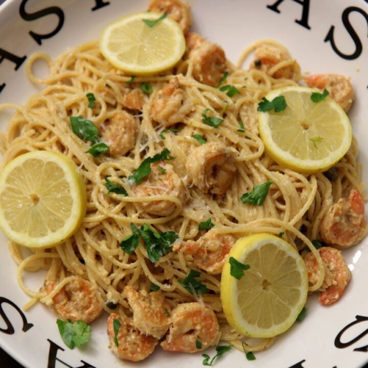 Creamy Lemon Shrimp Pasta