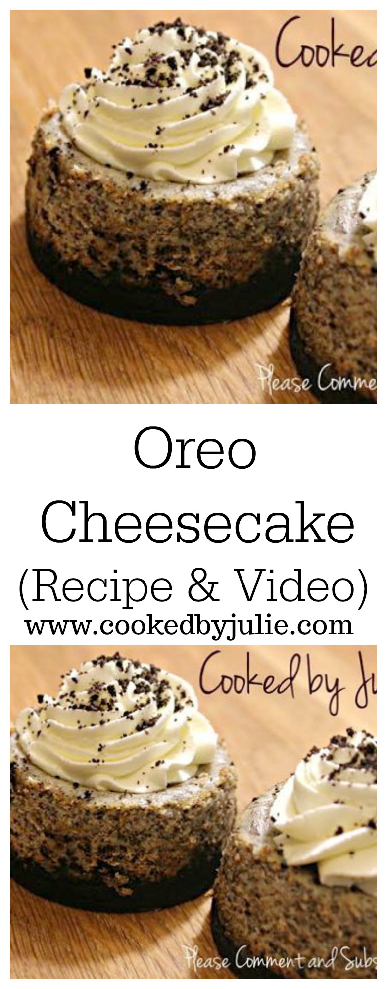 Mini Oreo Cheesecake Bites | Recipe with Video by Cooked By Julie