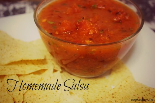 This fresh homemade salsa is the perfect recipe and makes a great addition to any party or taco night