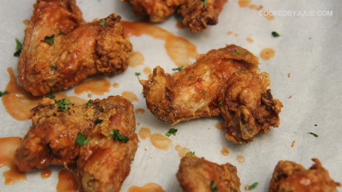 A little sauce and a little heat gives these chicken wings additional flavor