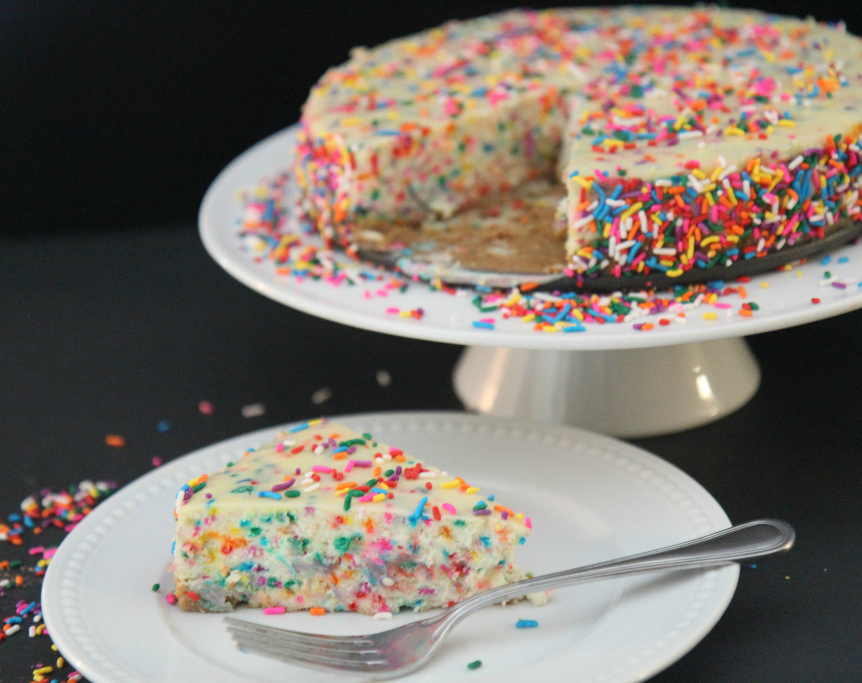 Learn how to make this funfetti cheesecake at cookedbyjulie.com