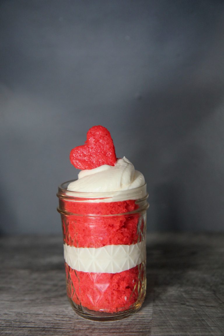 Red Velvet Cake Jars