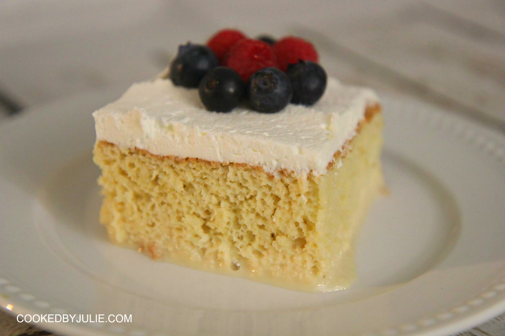 Pastel De Tres Leches Cake Video Recipe Cooked By Julie