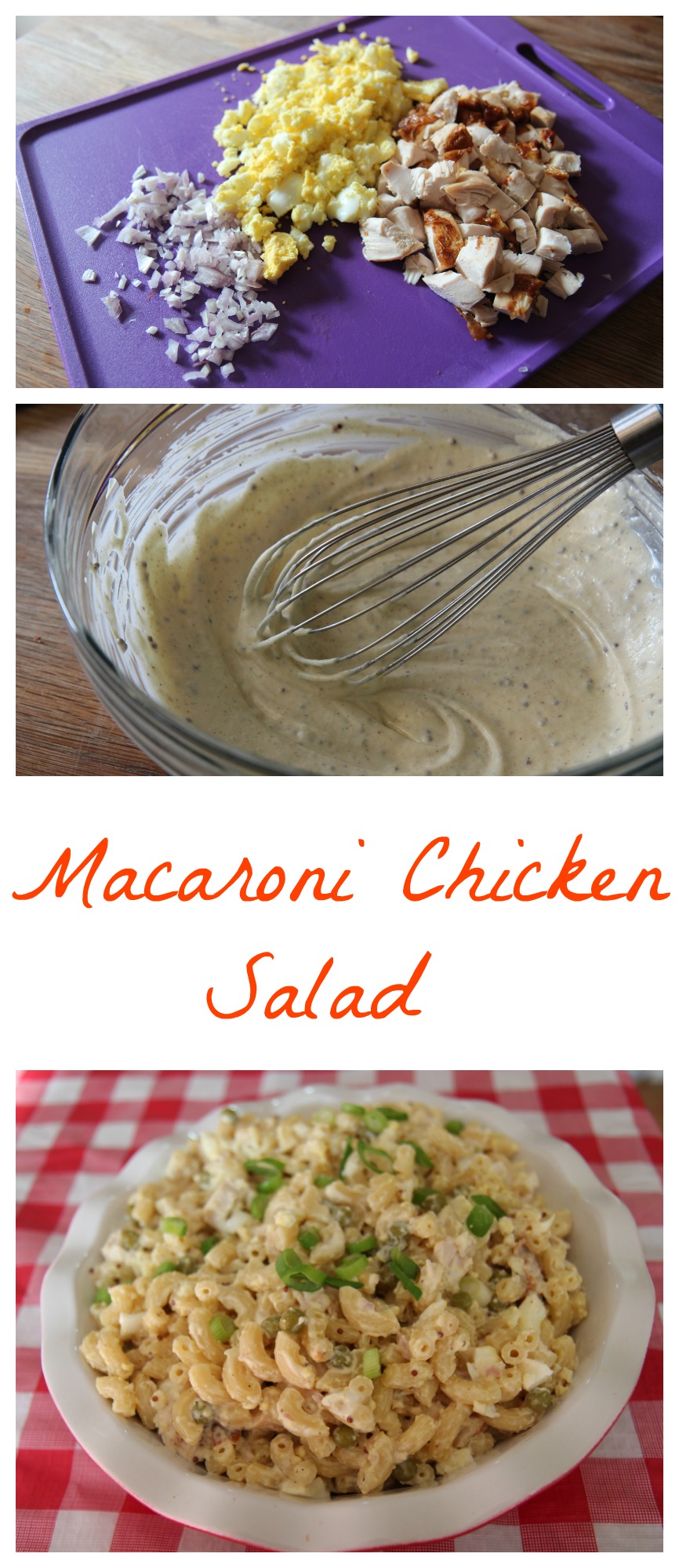 Creamy Macaroni Chicken Salad from Cookedbyjulie.com