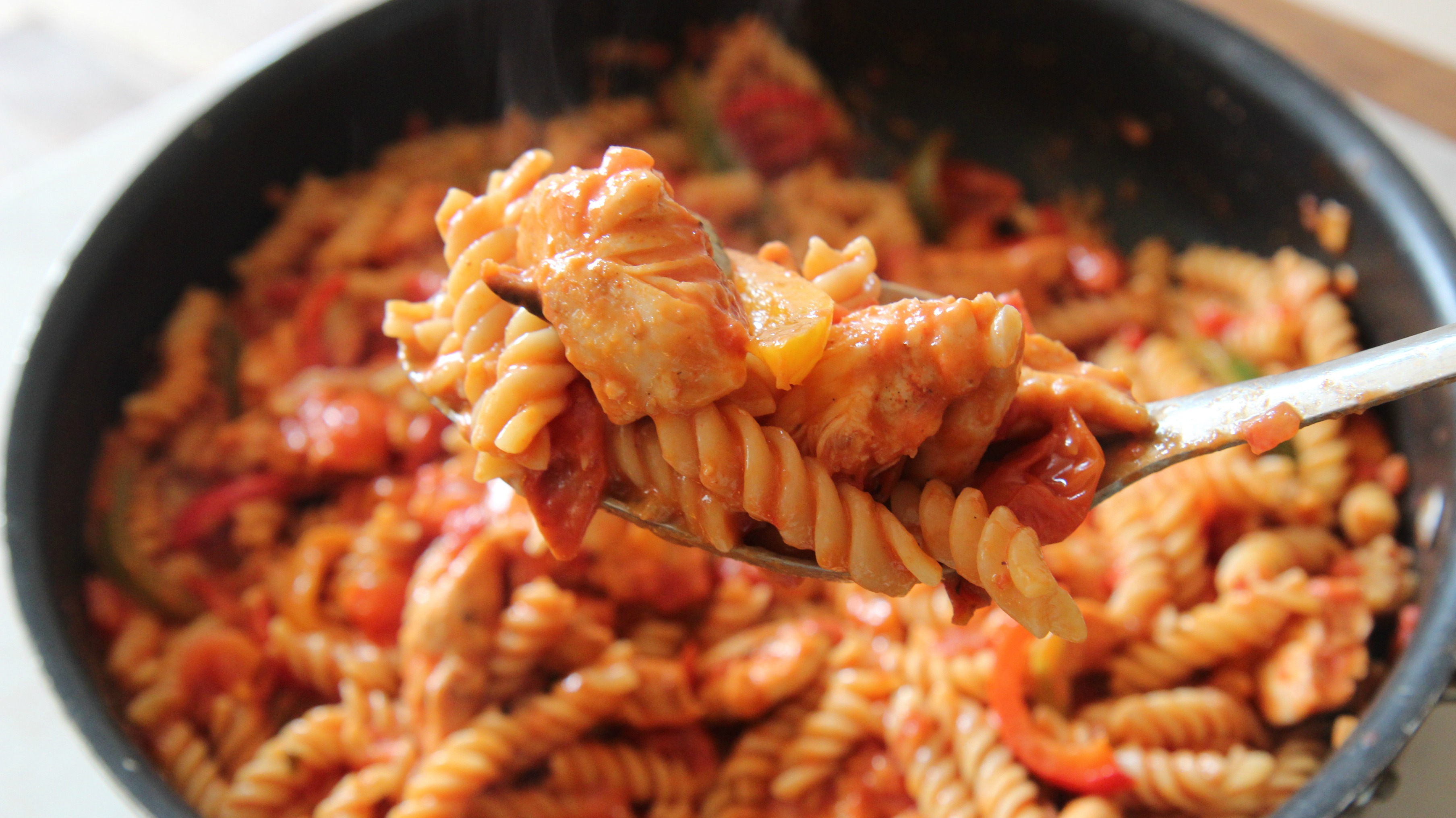 Packed with Tex-Mex flavor, this chicken fajita pasta recipe is sure to pack a punch.