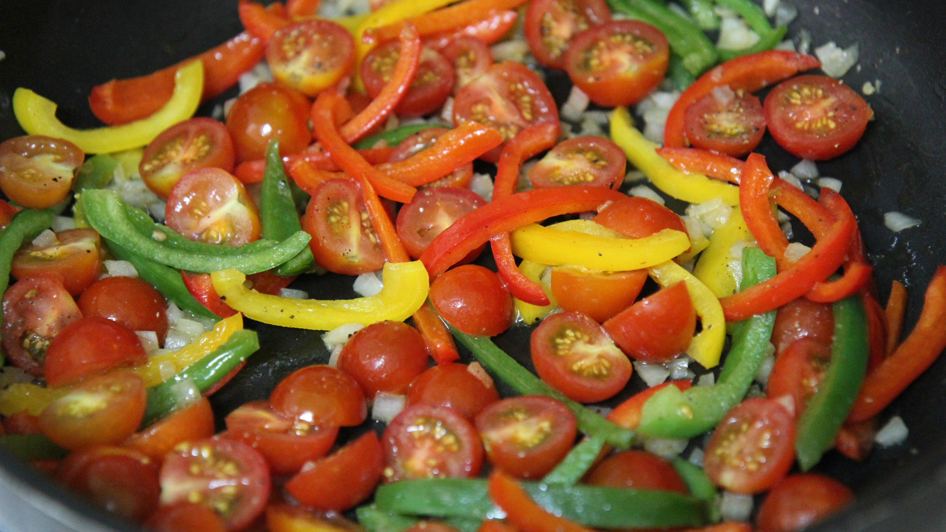 Toss your veggies together in one pot. 