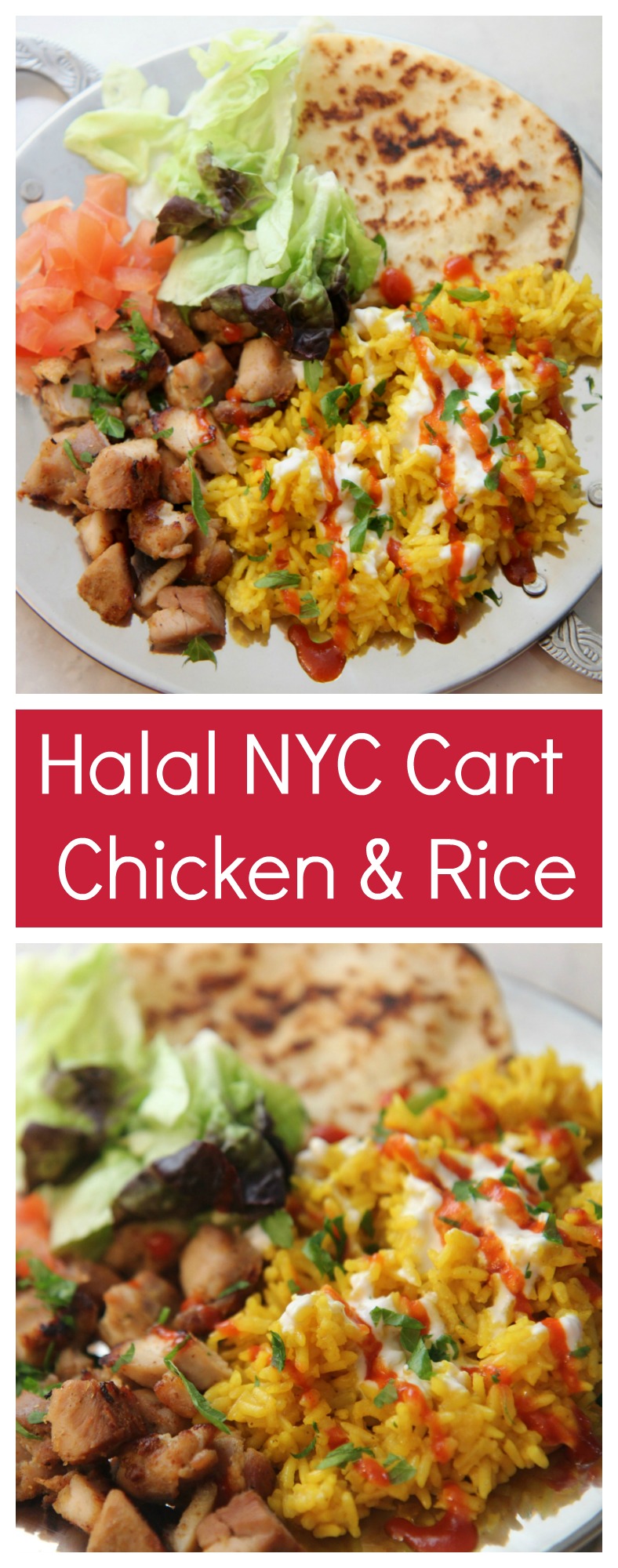 This Halal NYC Cart Chicken and Rice recipe can be found at cookedbyjulie.com