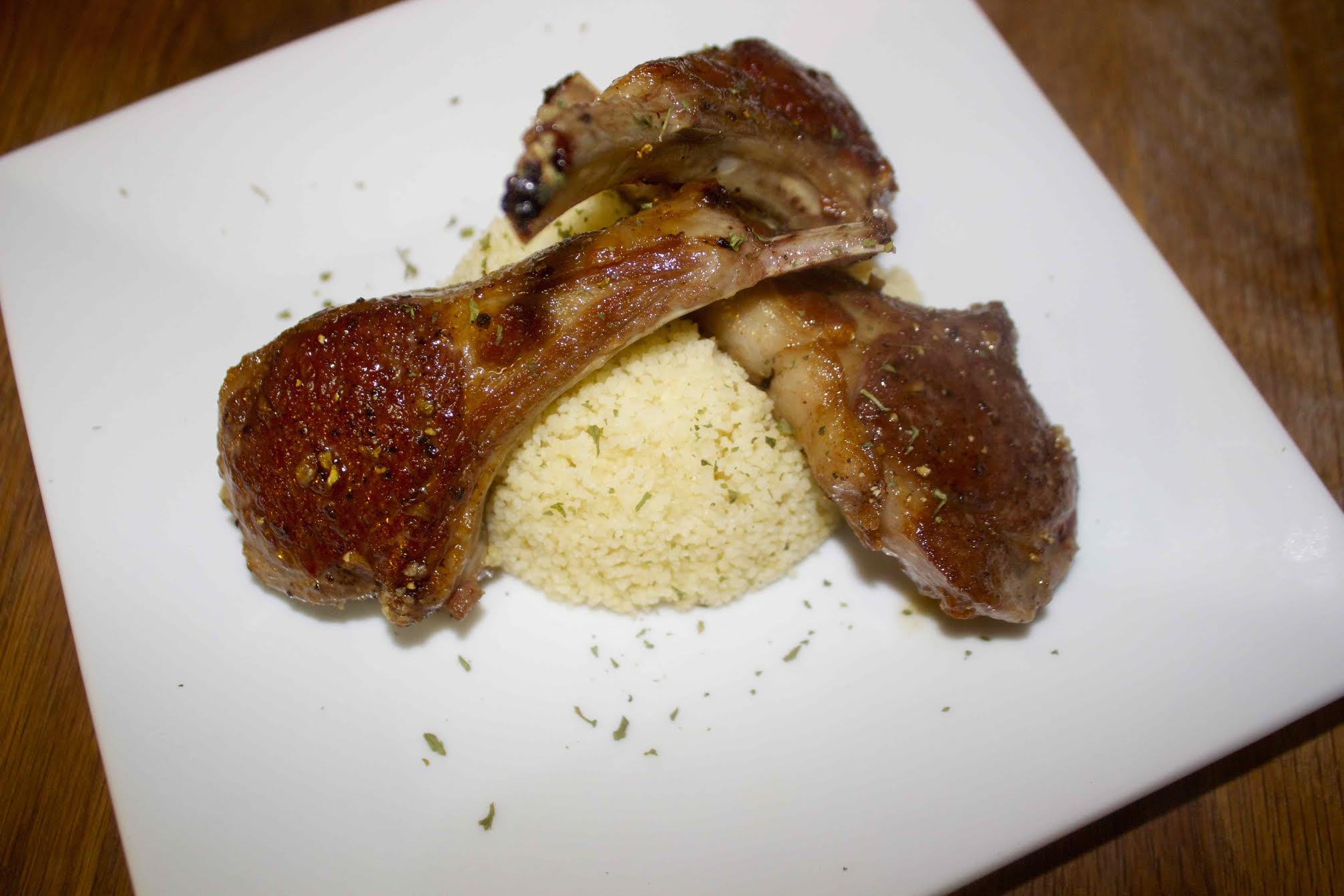 lamb chops and couscous by Cooked by Julie