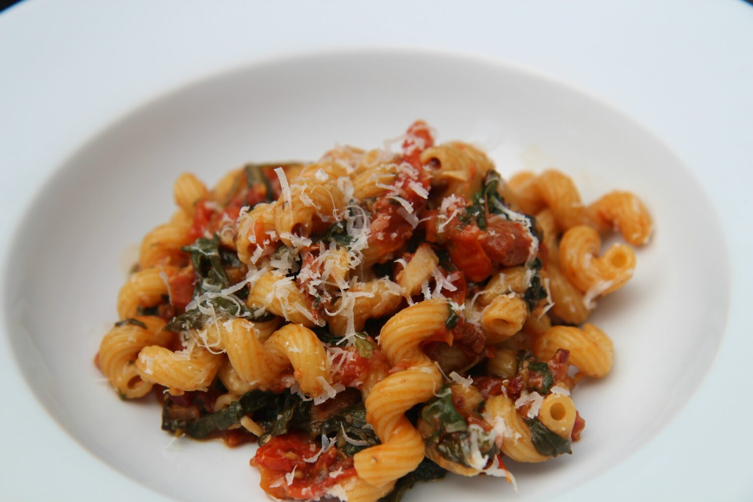 Pancetta and Spinach Pasta