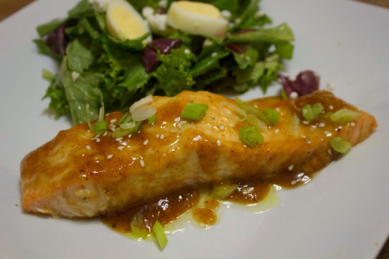 Spicy Mustard Salmon - Cooked by Julie