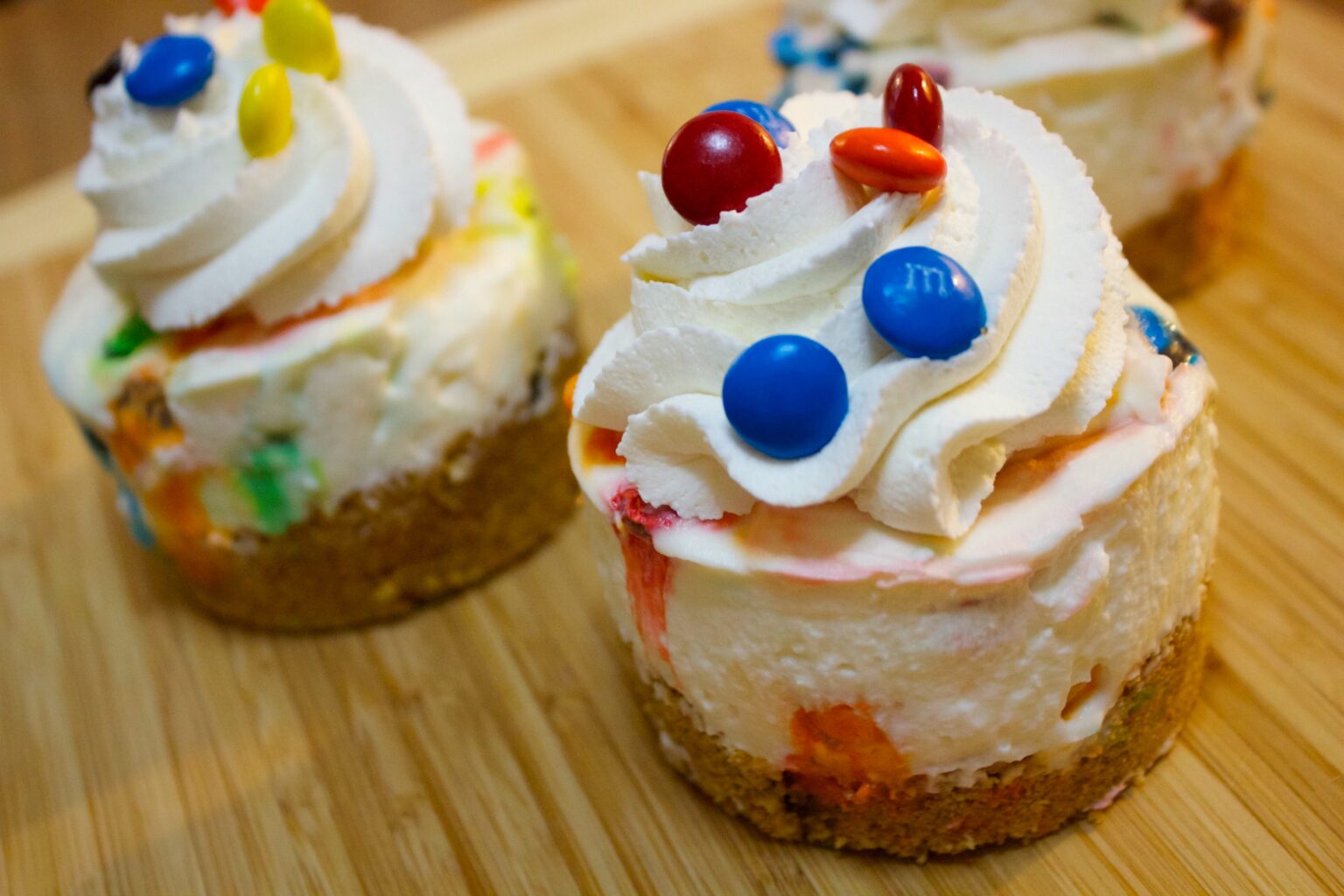 No Bake M&M Cheesecake