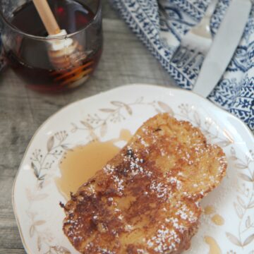 Tres Leches French Toast soaked in three different milks