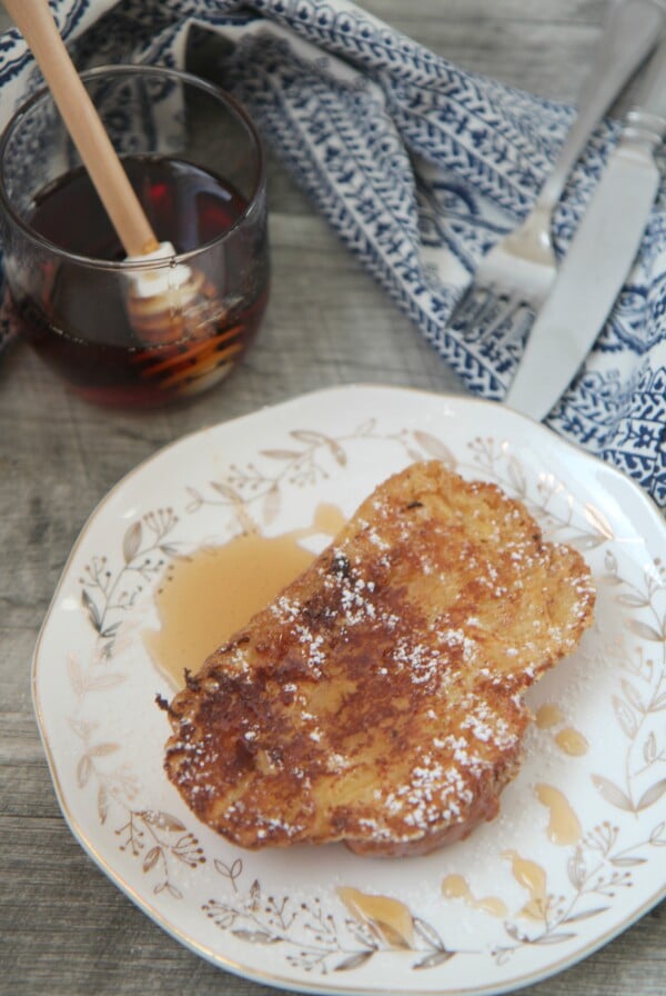 Tres Leches French Toast soaked in three different milks