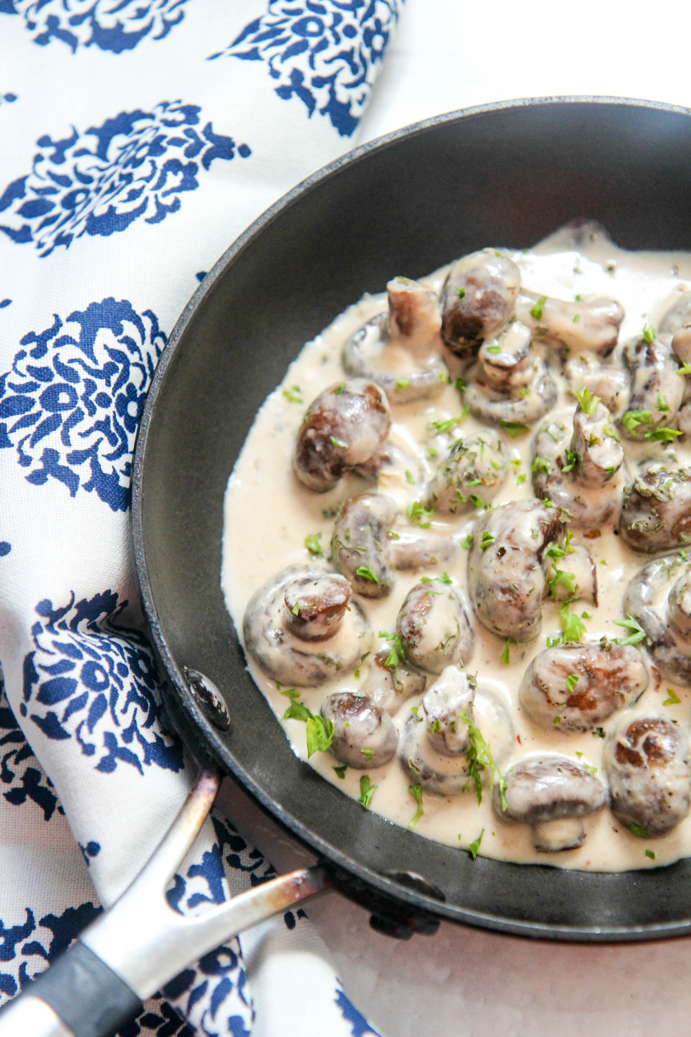 Easy Creamed Mushrooms Recipe