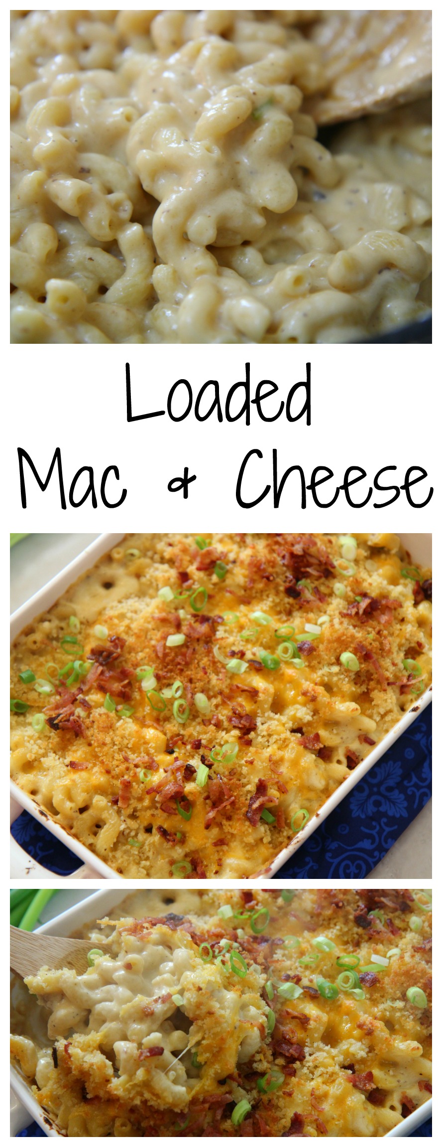 Learn how to make this loaded Mac & Cheese at CookedbyJulie.com
