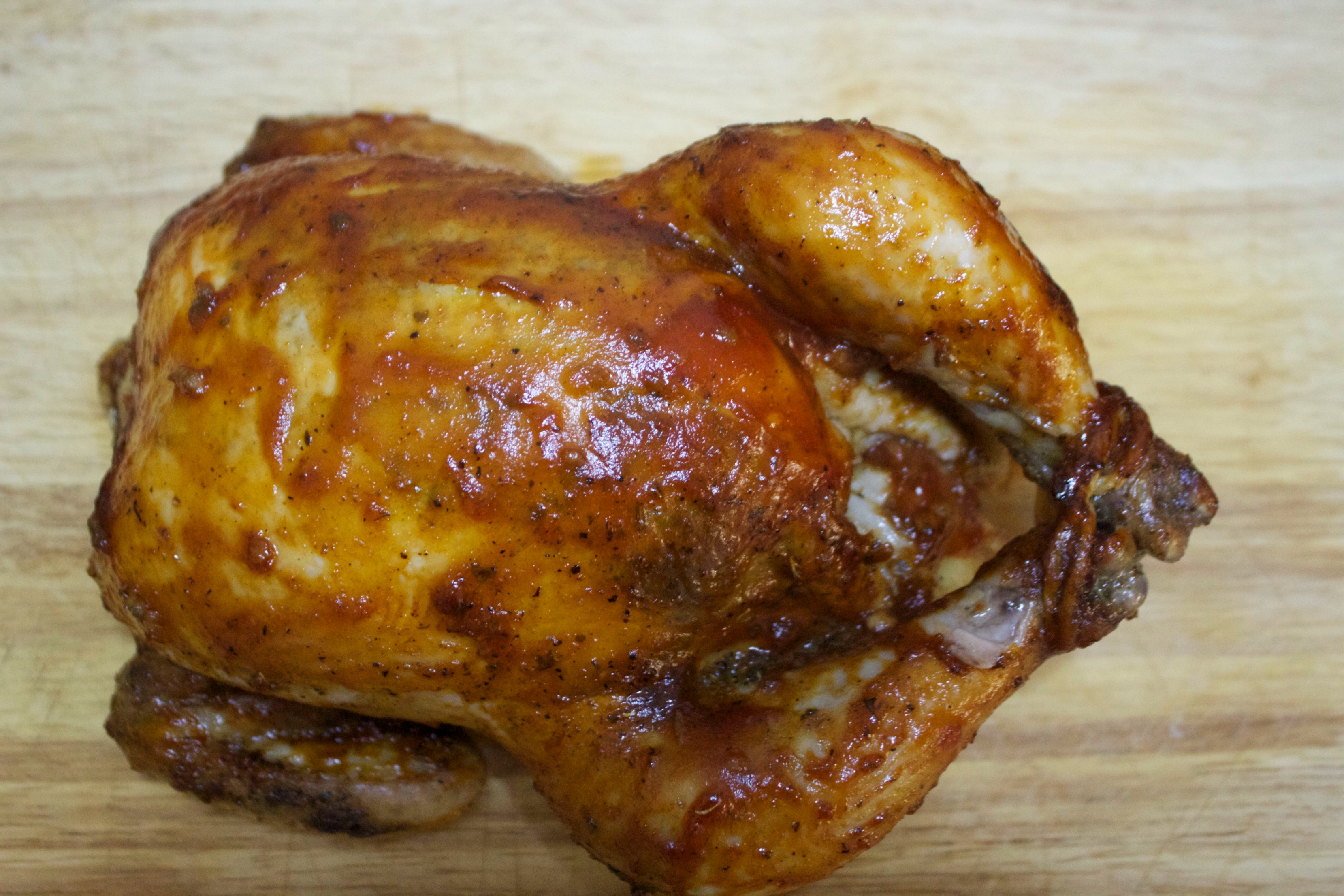 Tender and juicy barbecue roasted chicken 