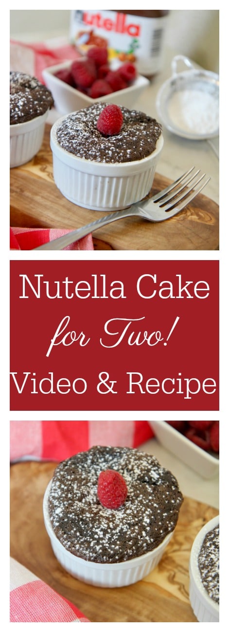 Mini Nutella Cakes for Two | Perfect Date Night Dessert | Cooked By Julie