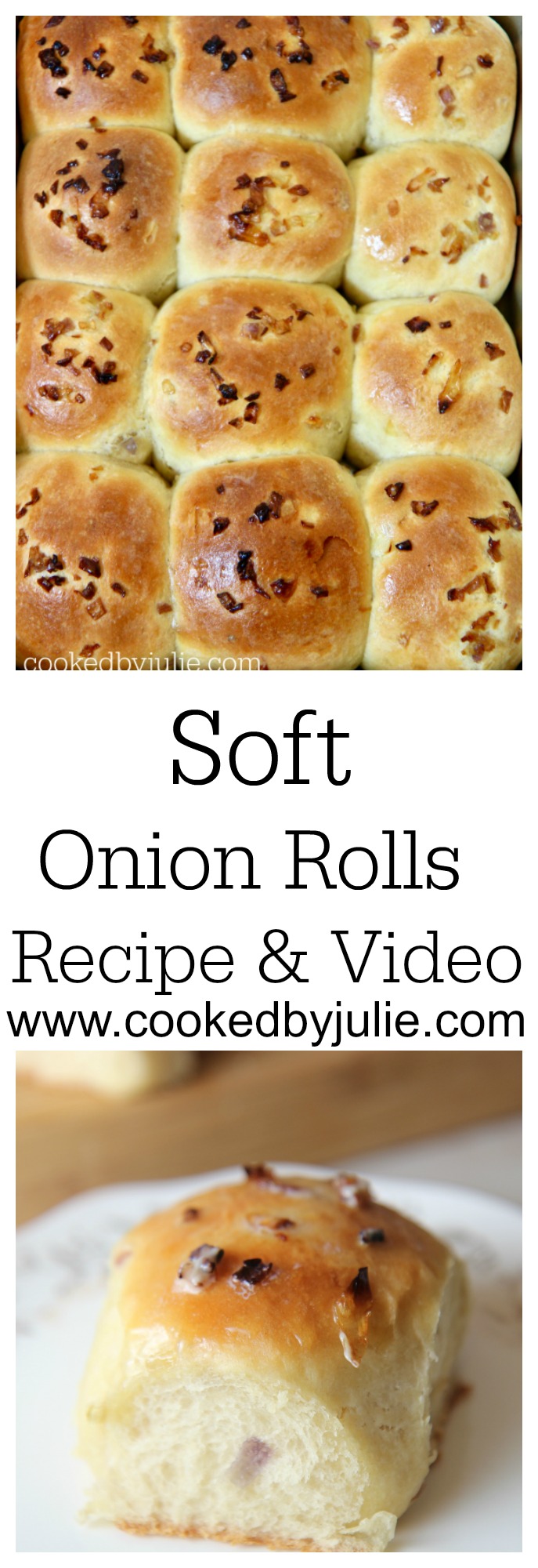 Soft Onion Rolls - Recipe & Video