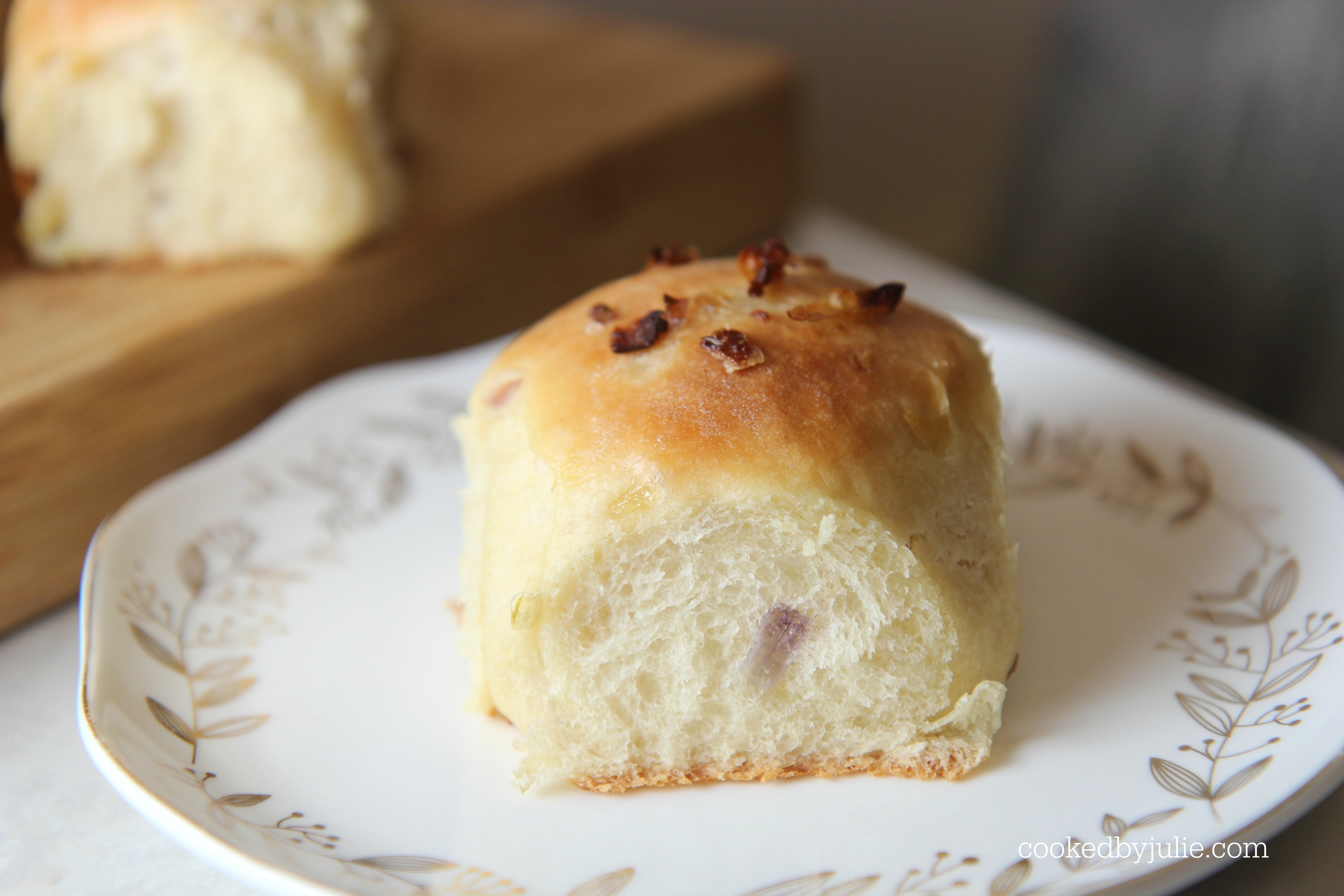 Soft baked onion dinner rolls make the perfect side for a yummy dinner. 