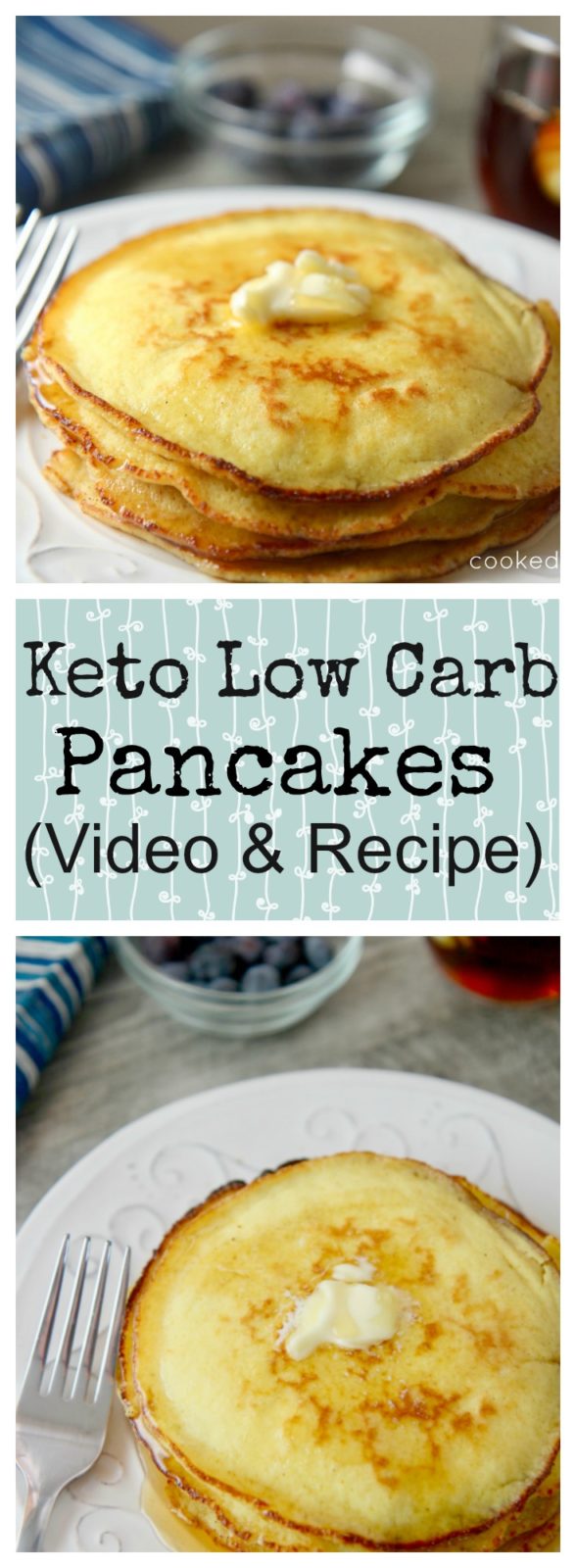 Low Carb Keto Pancakes with Coconut Flour (Video)