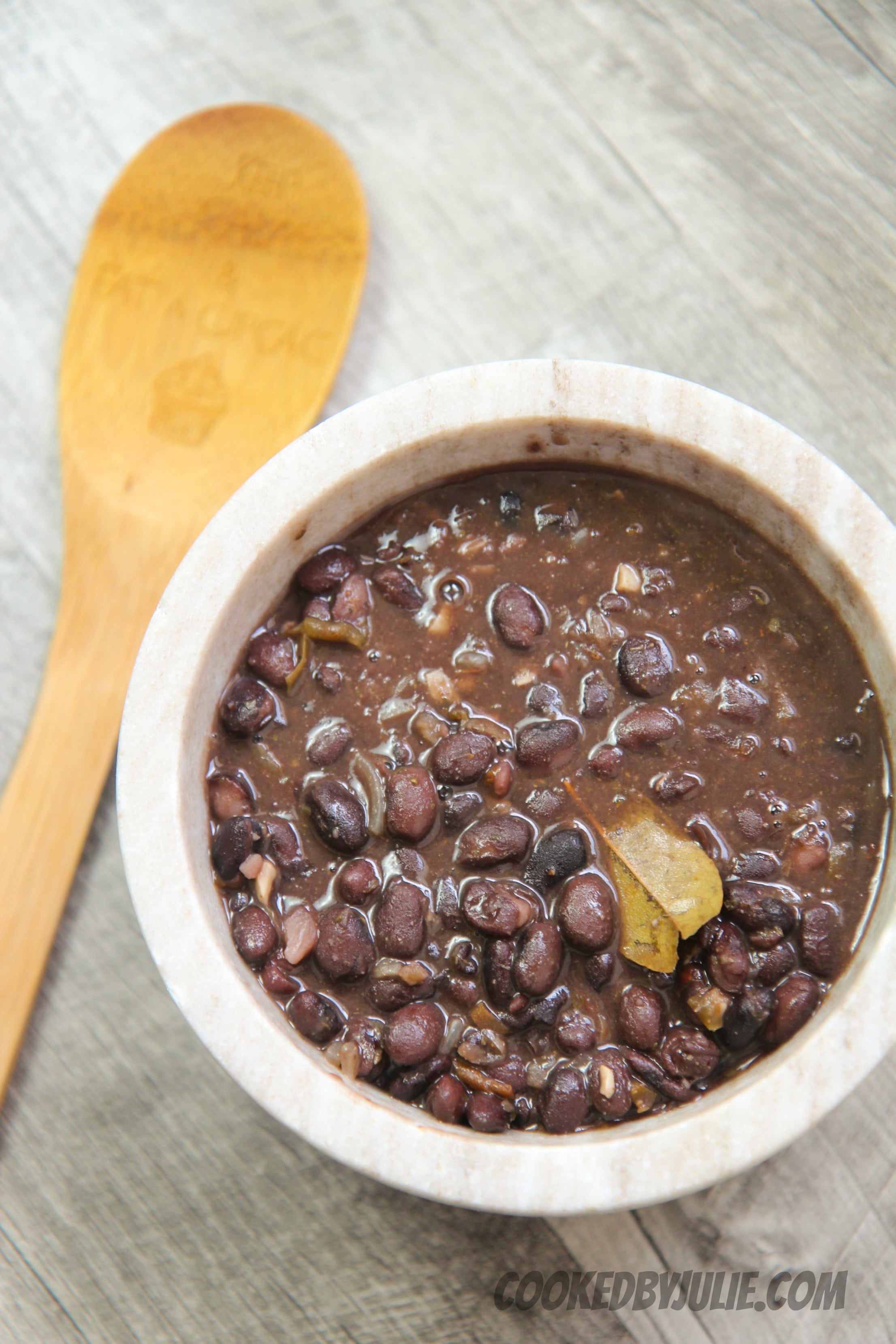 Easy homemade Cuban black beans are a delicious side to any traditional Cuban dish