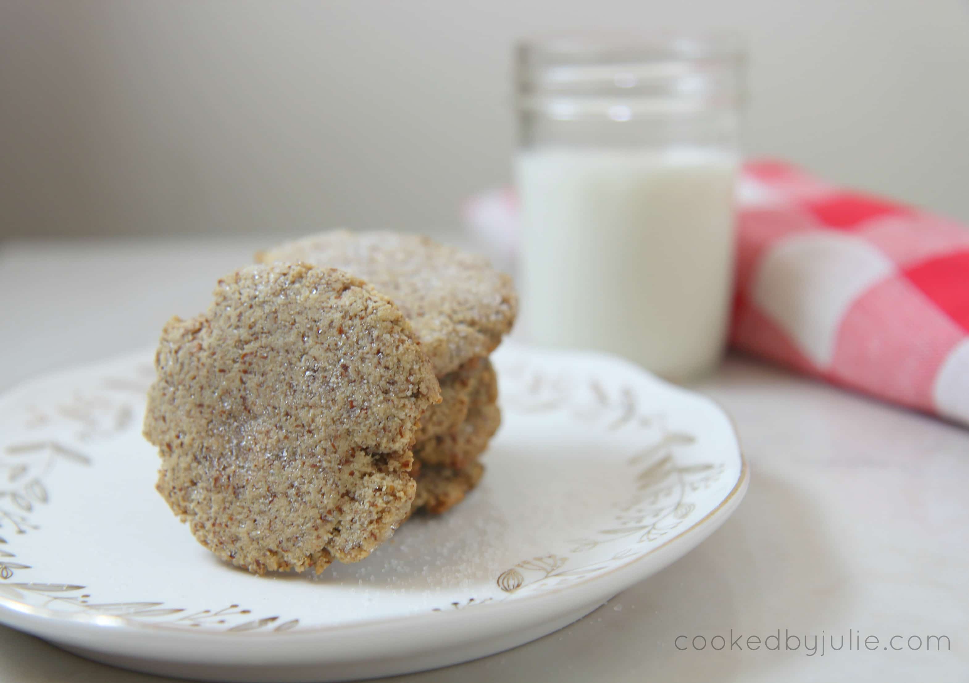 keto friendly sugar cookies and milk 