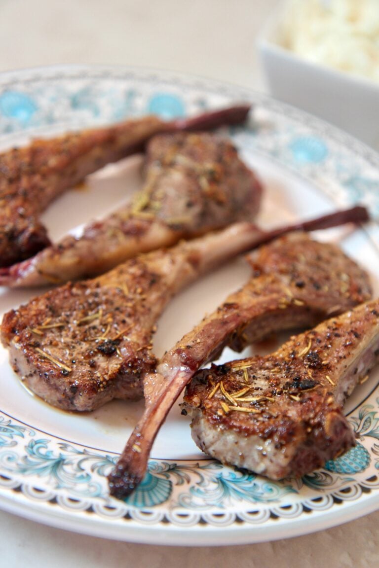 Garlic Rosemary Lamb Chops (Video) Cooked by Julie