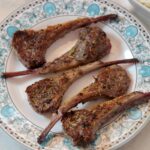 cooked lamb chops