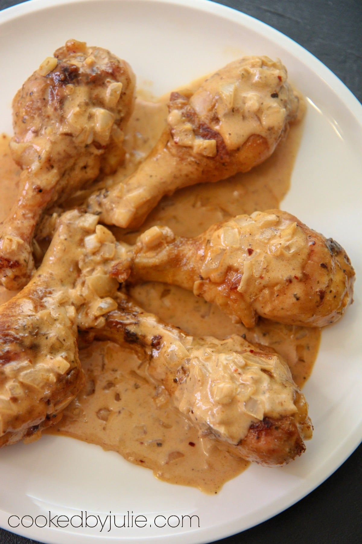 chicken drumsticks on a plate