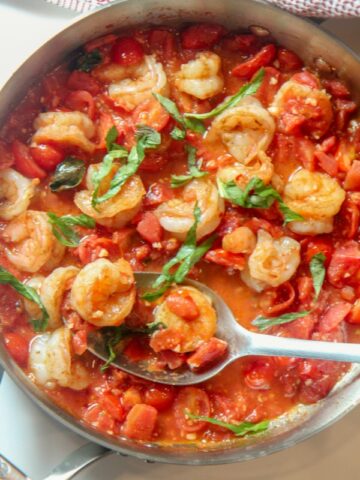 tomato and basil shrimp