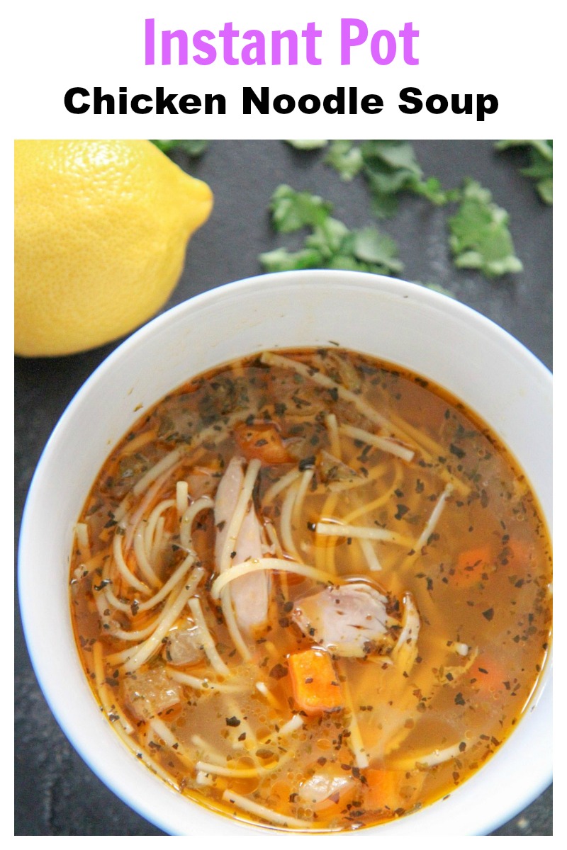 Instant Pot Chicken Noodle Soup Recipe + Video Included