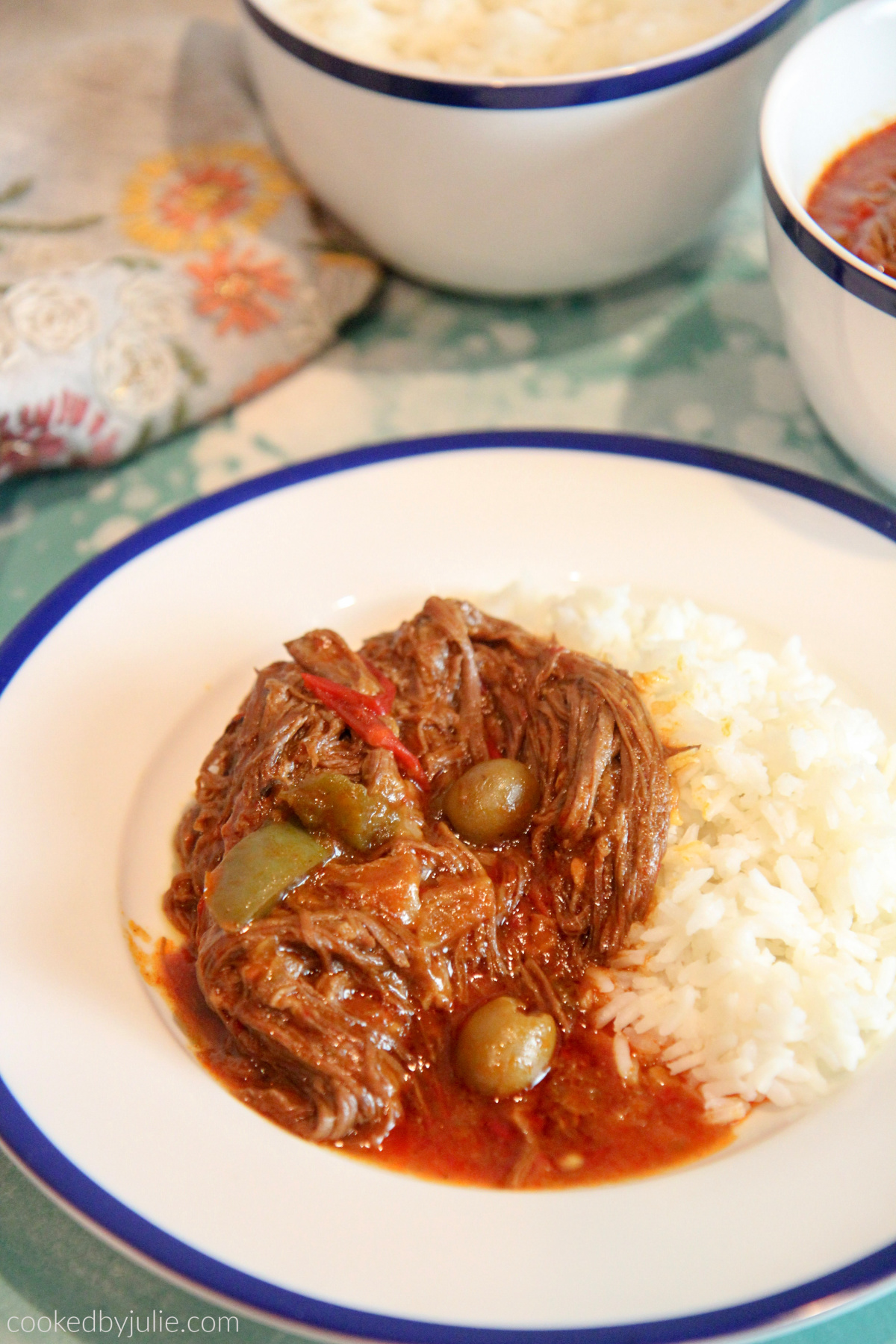 ropa vieja and white rice