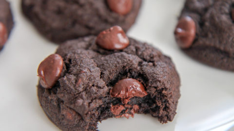 Double Chocolate Plum Cookies - Basilmomma