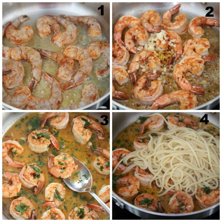 Garlic Butter Shrimp Scampi - Cooked by Julie