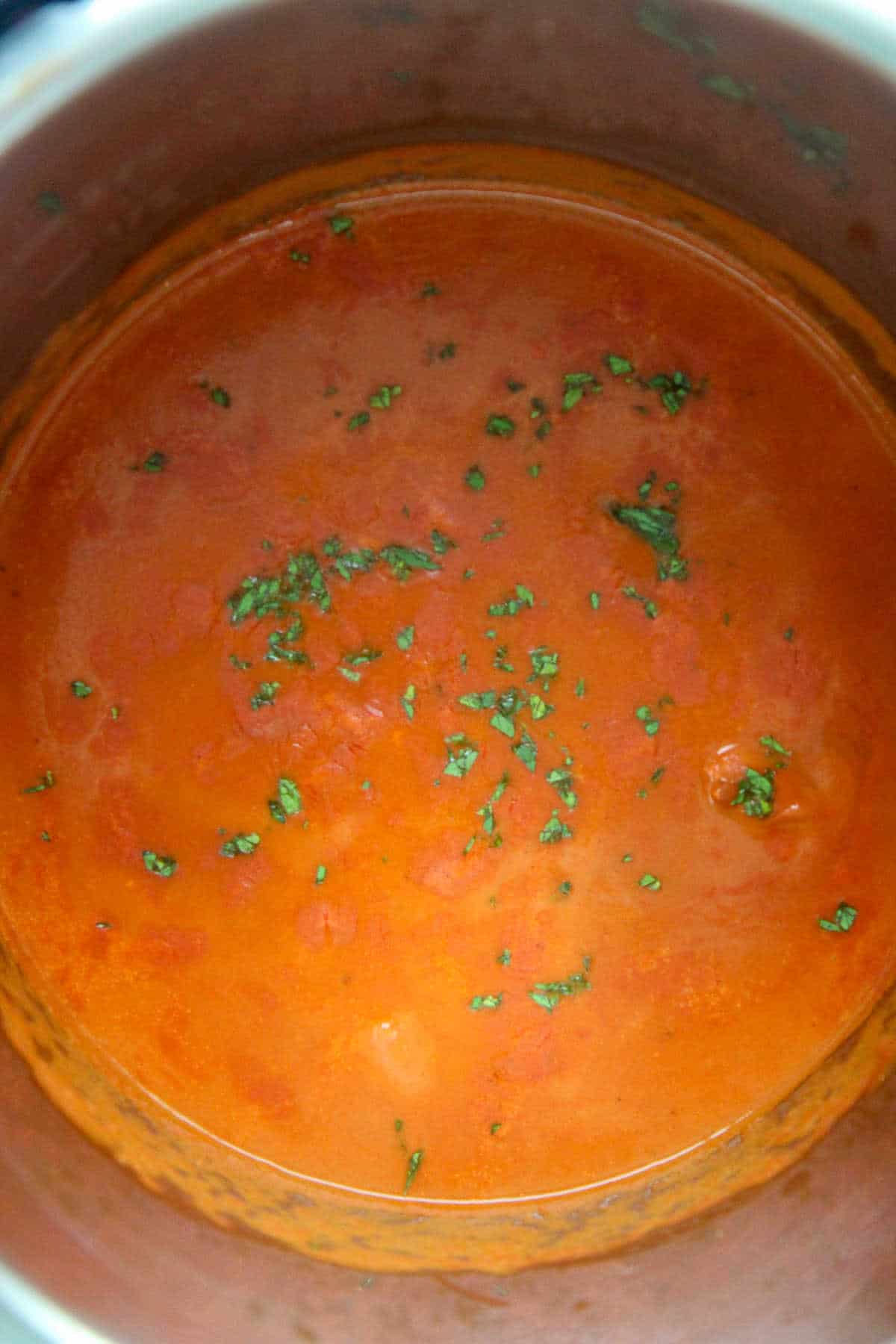 butter chicken with cilantro in the instant pot 