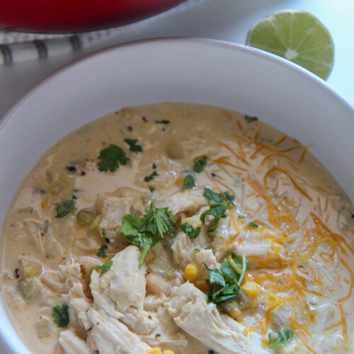 Creamy White Chicken Chili(Video) - Cooked by Julie