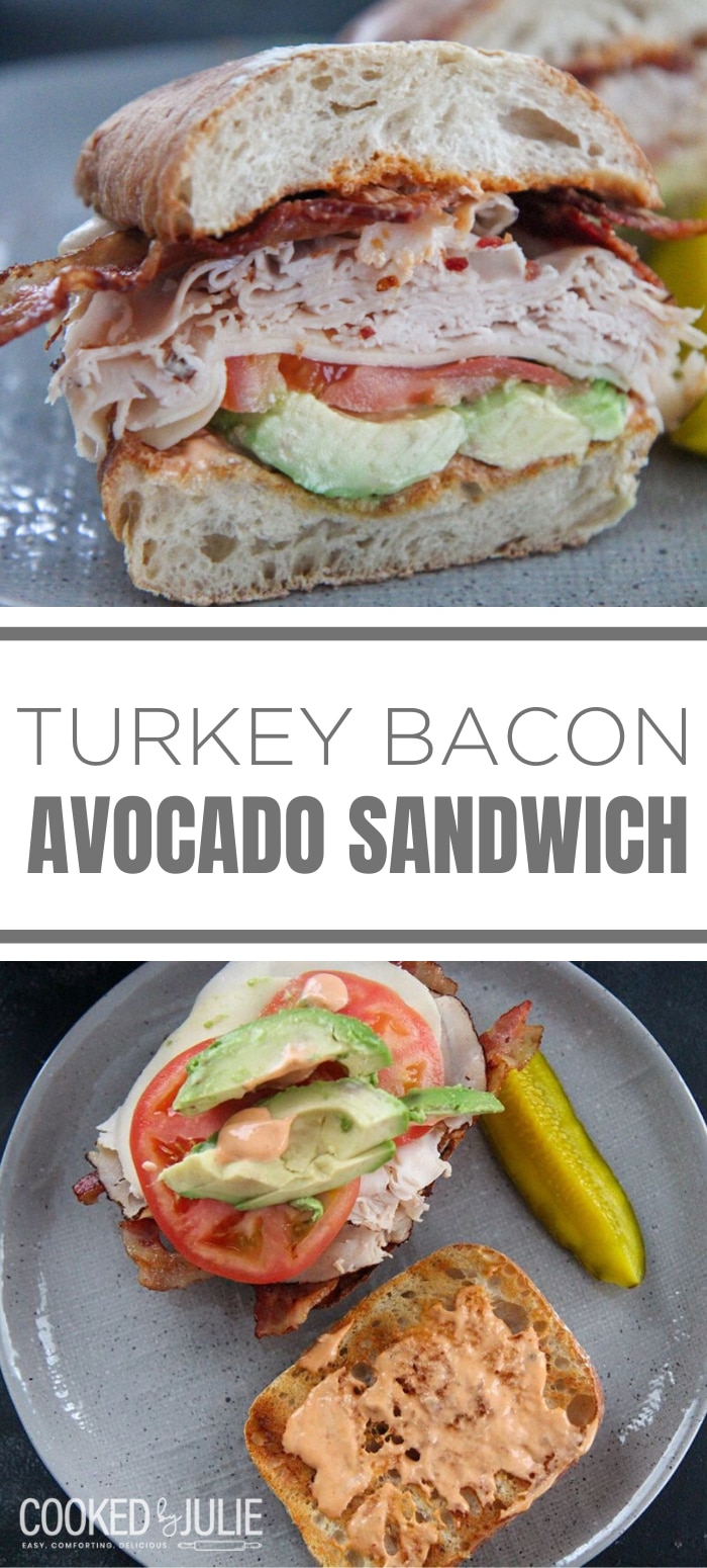 Turkey Bacon Avocado Sandwich Cooked by Julie