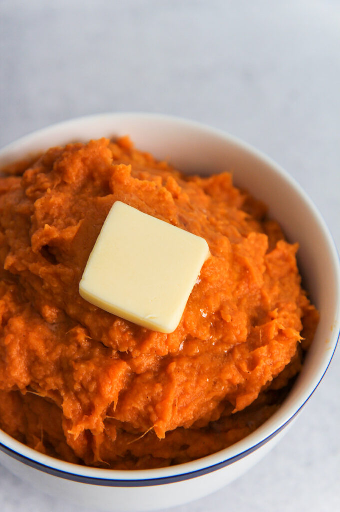 Instant Pot Mashed Sweet Potatoes Cooked by Julie