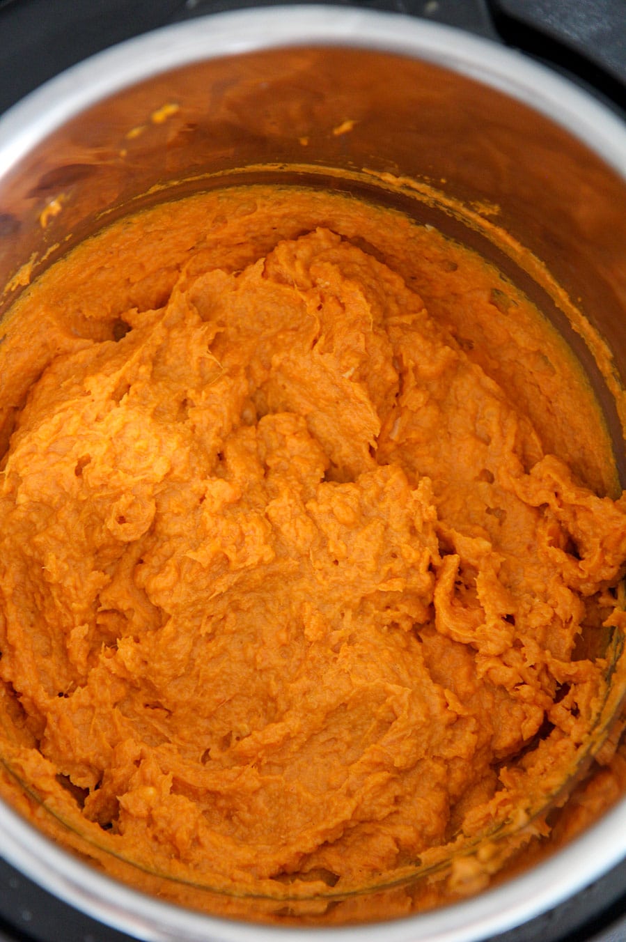 mashed sweet potatoes in the instant pot. 