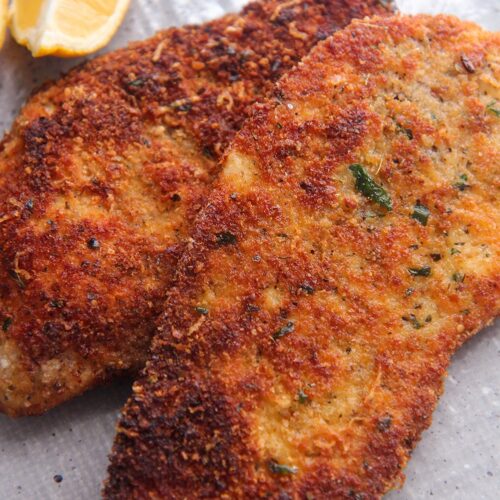 Crispy Chicken Cutlets (Perfectly Seasoned and Fried) - Cooked by Julie