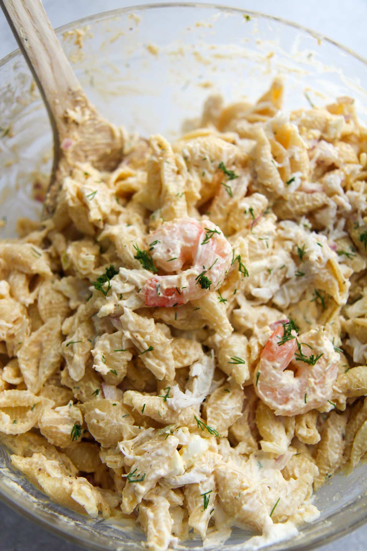 Seafood Pasta Salad With Real Crab