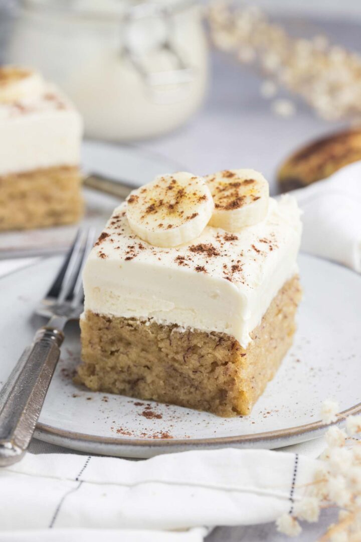 Moist Banana Cake (With Cream Cheese Frosting) - Cooked by Julie