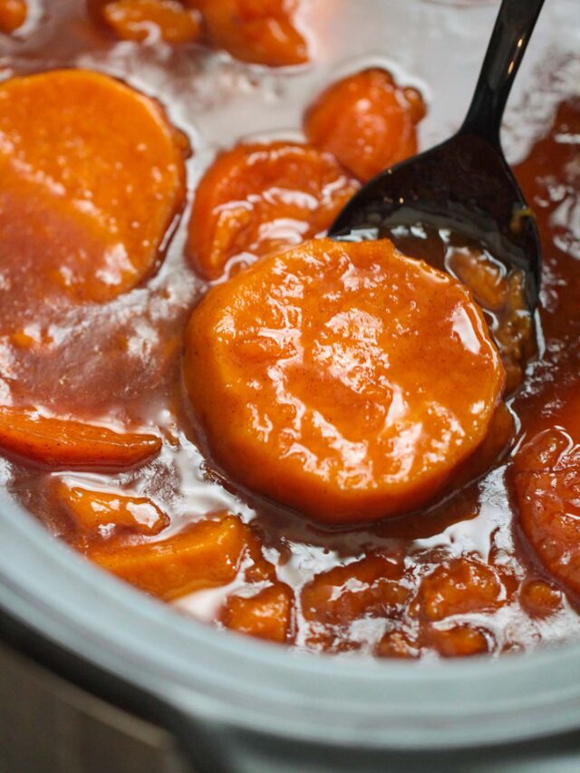 Slow Cooker Candied Yams Cooked by Julie