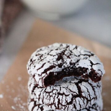 Chocolate Crinkle Cookies - Cooked by Julie