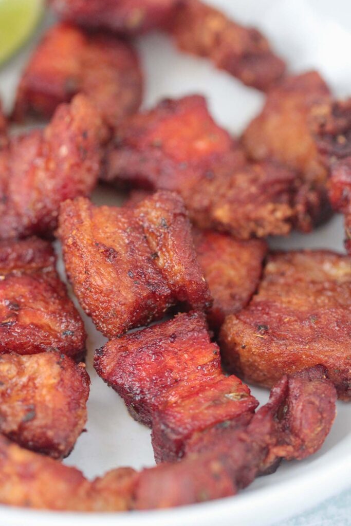 Air Fryer Pork Belly (Latin Style Chicharrones) Cooked by Julie